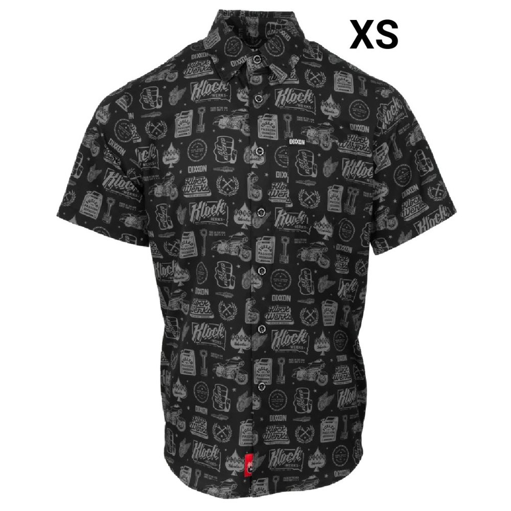 DIXXON Flannel KLOCK WERKS 2023 Collab Limited Edition Men's SS Party Shirt XS